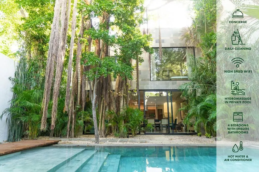 Enjoy Nature At Villa With 100 Year Old Tree, Private Pool & Concierge Service  Tulum